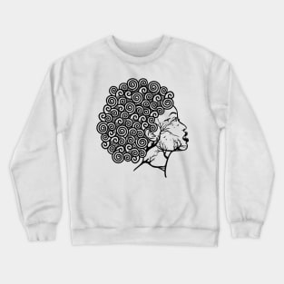 beauty and nature (black) Crewneck Sweatshirt